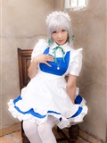 cosplay美女套图 c77 Sakuya Izayoi　白丝假发扮相(1)(56)